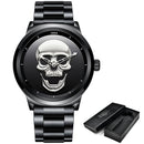 RELÓGIO LIGE SKULL CAVEIRA.
