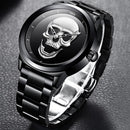 RELÓGIO LIGE SKULL CAVEIRA.