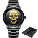 RELÓGIO LIGE SKULL CAVEIRA.