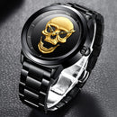 RELÓGIO LIGE SKULL CAVEIRA.