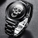 RELÓGIO LIGE SKULL CAVEIRA.