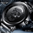 RELÓGIO LIGE SKULL CAVEIRA.